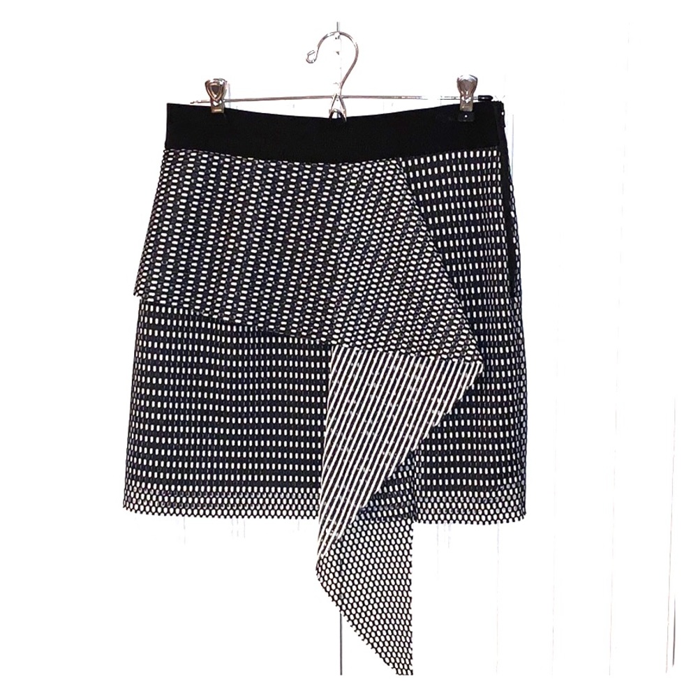 Milly stretch skirt with adorable waterfall detail